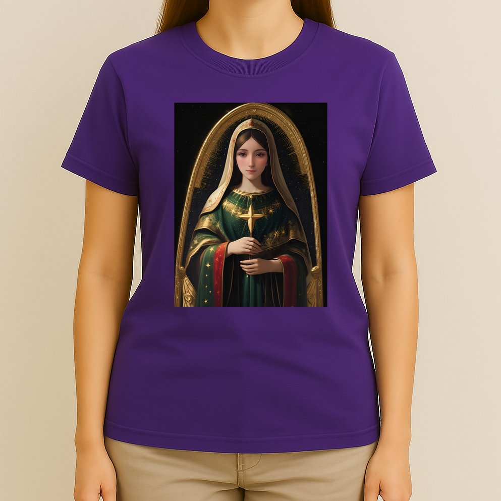 Virgin Mary Roman Catholic Christmas Vintage T-Shirt