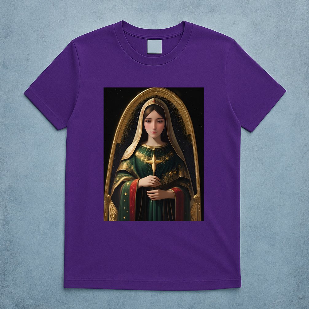 Virgin Mary Roman Catholic Christmas Vintage T-Shirt