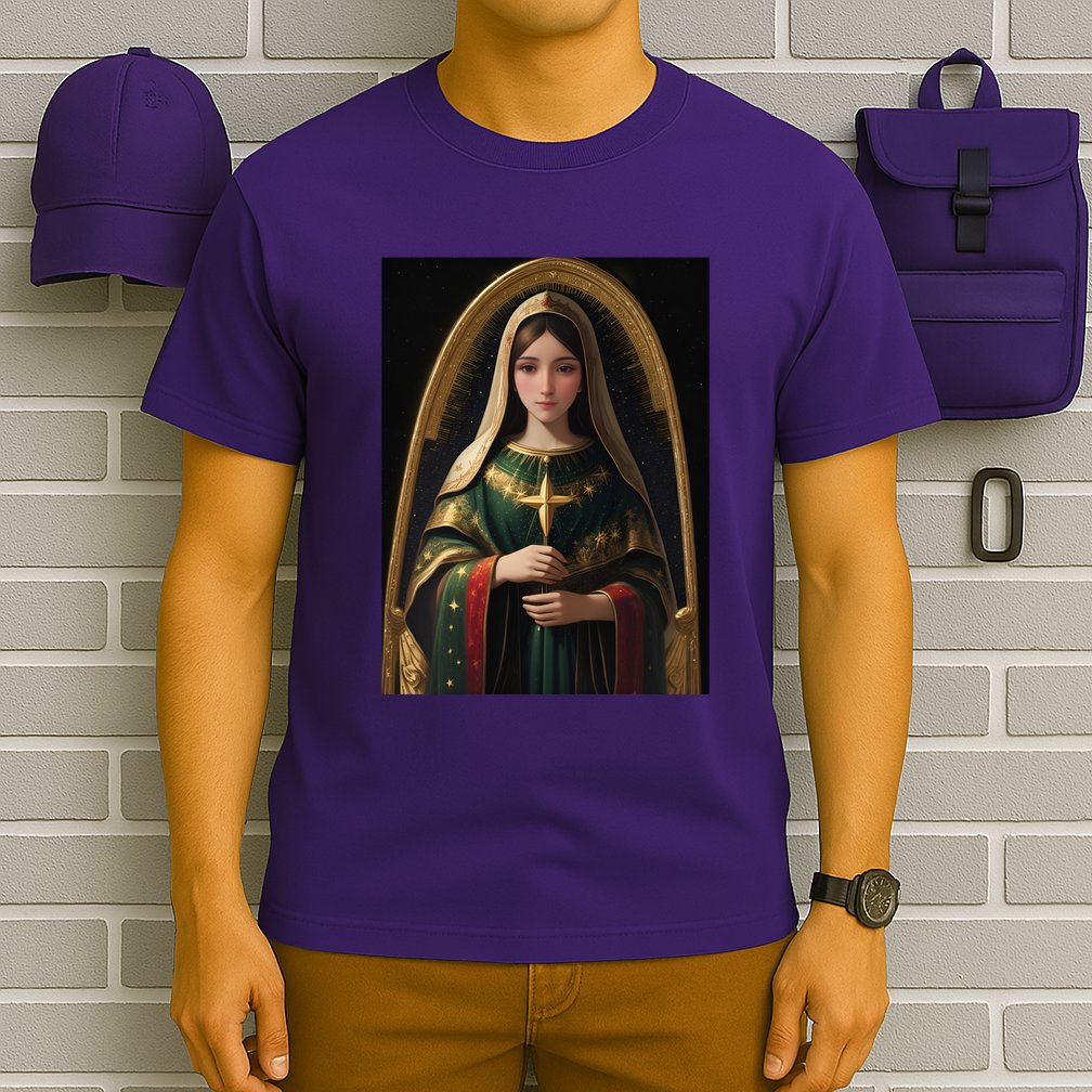 Virgin Mary Roman Catholic Christmas Vintage T-Shirt