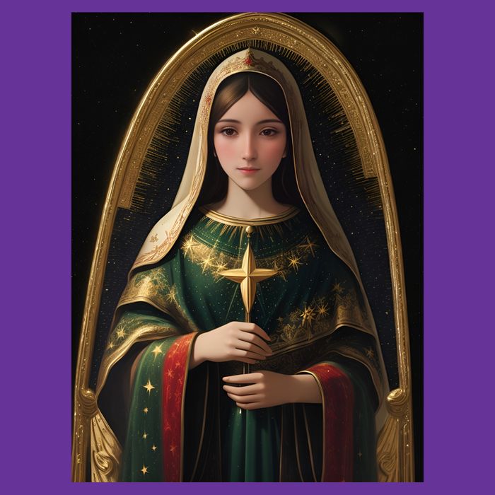 Virgin Mary Roman Catholic Christmas Vintage T-Shirt