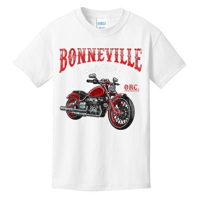 Vintage Motorcycle Racing Bonneville Salt Flats Biker Lover Kids T-Shirt