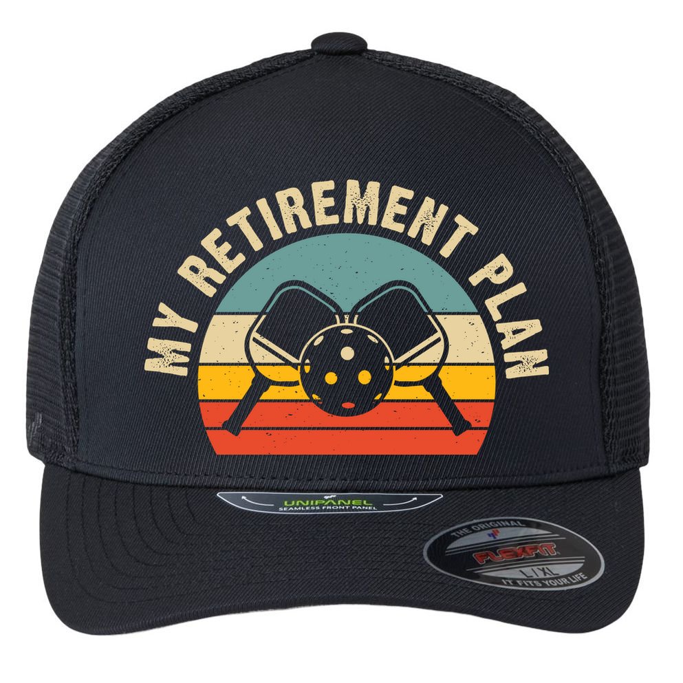 Vintage My Retirement Plan Pickleball Paddles For Team Sport Flexfit Unipanel Trucker Cap