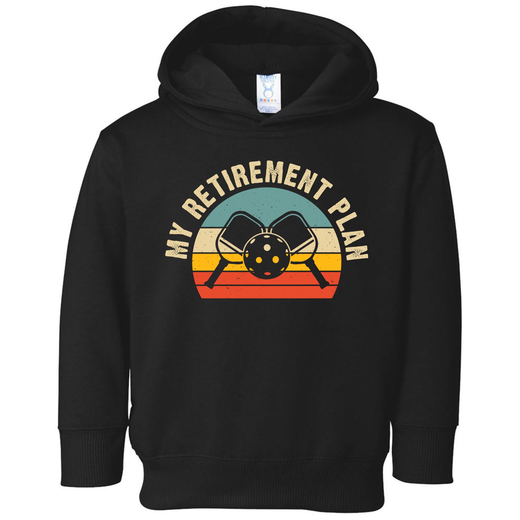 Vintage My Retirement Plan Pickleball Paddles For Team Sport Toddler Hoodie