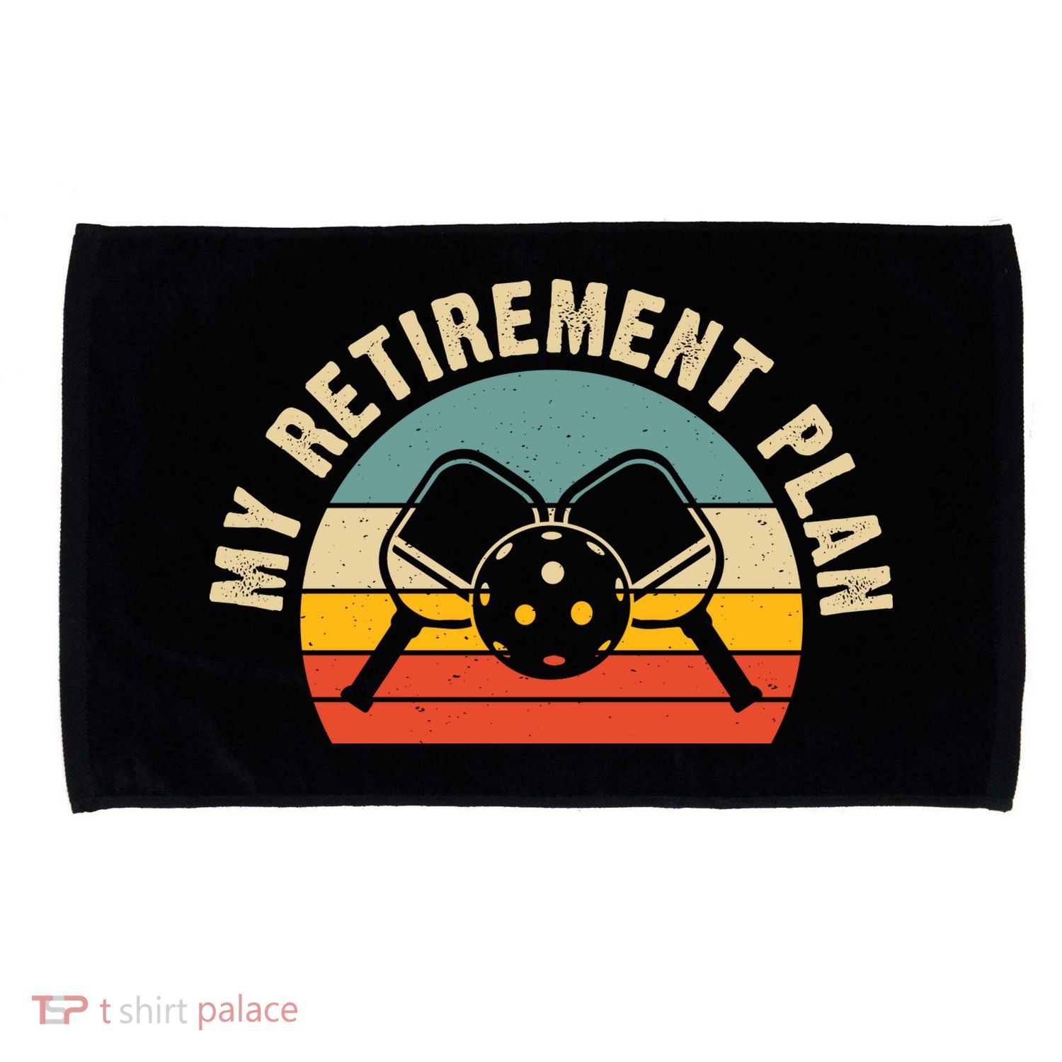 Vintage My Retirement Plan Pickleball Paddles For Team Sport Microfiber Hand Towel