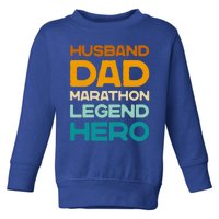 Vintage Marathon Runner 26 2 For Husband FatherS Day Gift Toddler Sweatshirt