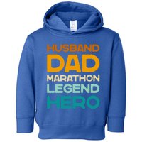 Vintage Marathon Runner 26 2 For Husband FatherS Day Gift Toddler Hoodie