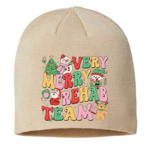 Verry Merry Rehab Team Pt Ot Slp Therapy Team Christmas Sustainable Beanie