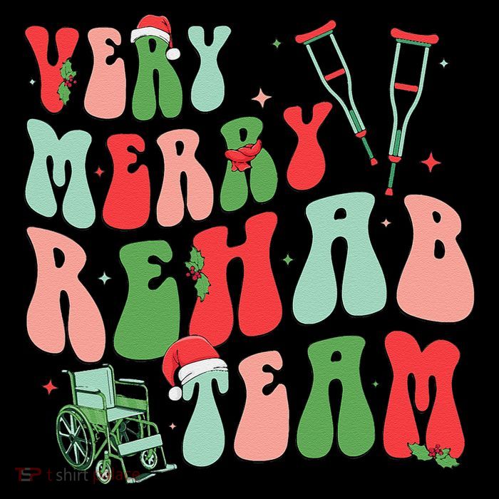 Very Merry Rehab Team Groovy Christmas 16 in Basic Backpack