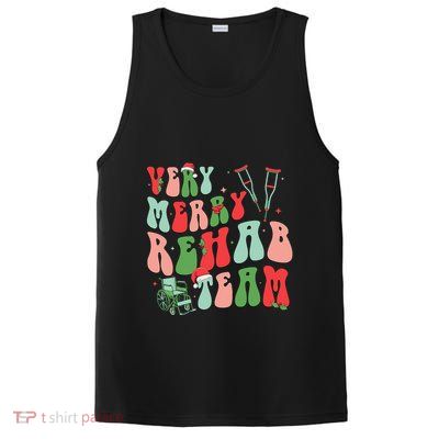 Very Merry Rehab Team Groovy Christmas PosiCharge Competitor Tank
