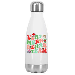 Very Merry Rehab Team  Stainless Steel Insulated Water Bottle