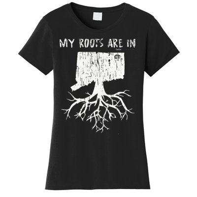 Vintage My Roots Are In Connecticut State Women's T-Shirt