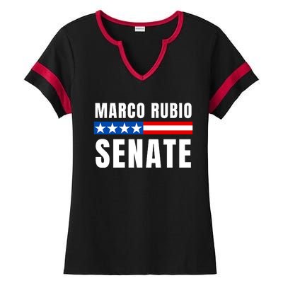 Vote Marco Rubio Florida Senator Reelect Marco Rubio Ladies Halftime Notch Neck Tee