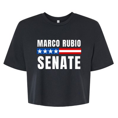 Vote Marco Rubio Florida Senator Reelect Marco Rubio Bella+Canvas Jersey Crop Tee