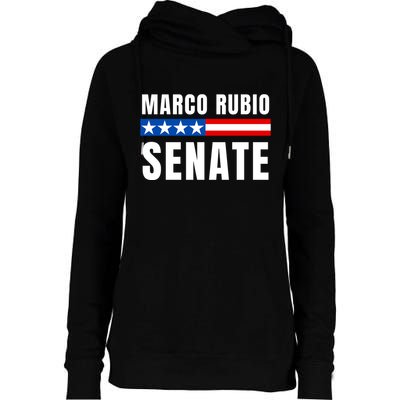Vote Marco Rubio Florida Senator Reelect Marco Rubio Womens Funnel Neck Pullover Hood
