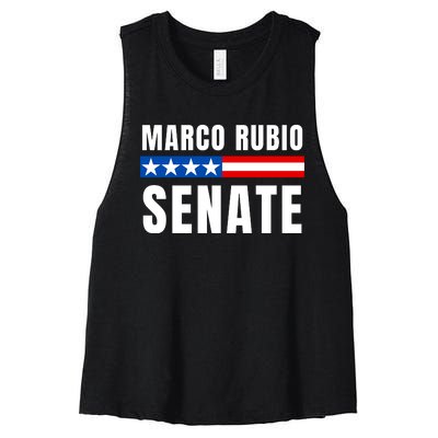 Vote Marco Rubio Florida Senator Reelect Marco Rubio Women's Racerback Cropped Tank