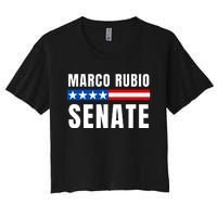 Vote Marco Rubio Florida Senator Reelect Marco Rubio Women's Crop Top Tee