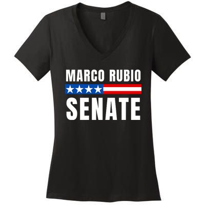 Vote Marco Rubio Florida Senator Reelect Marco Rubio Women's V-Neck T-Shirt