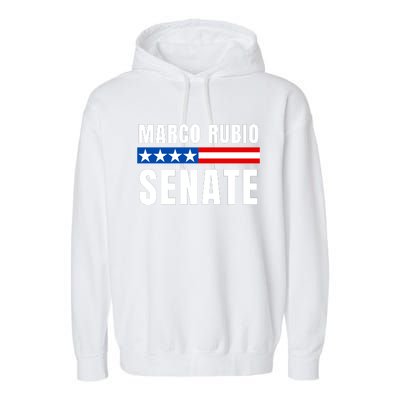 Vote Marco Rubio Florida Senator Reelect Marco Rubio Garment-Dyed Fleece Hoodie