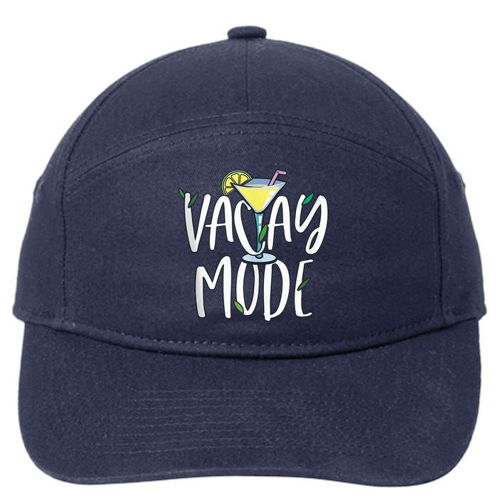 Vacay Mode Shirt Wo Vacation Outfit Cocktail Lover 7-Panel Snapback Hat