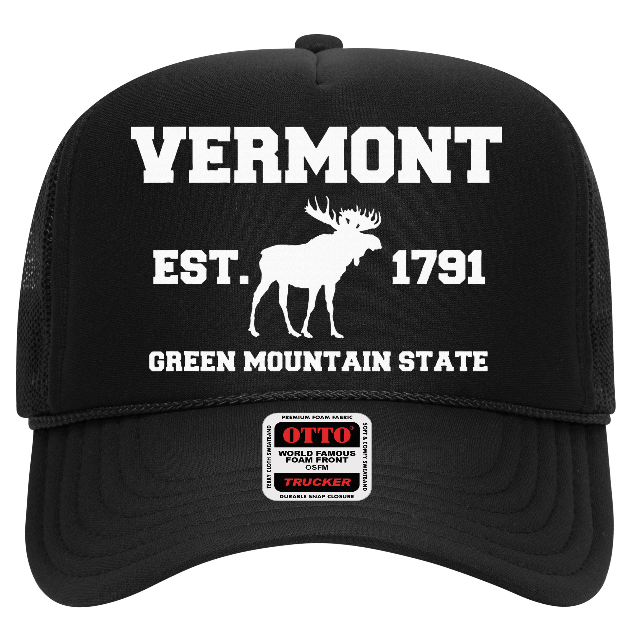 Vermont Moose Souvenir Est 1791 Green Mountain Hat