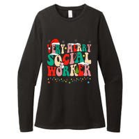 Very Merry Social Worker Xmas Cool Christmas Social Worker Womens CVC Long Sleeve Shirt