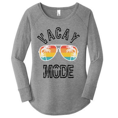 Vacay Mode Summer Beach Vacation Gift Women's Perfect Tri Tunic Long Sleeve Shirt