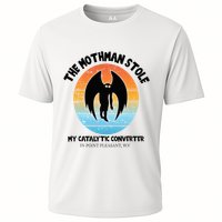 Vintage Mothman Stole My Catalytic Converter Mothman Cryptid Performance Shirt