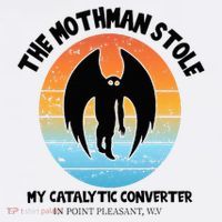 Vintage Mothman Stole My Catalytic Converter Mothman Cryptid Flatbill Hat