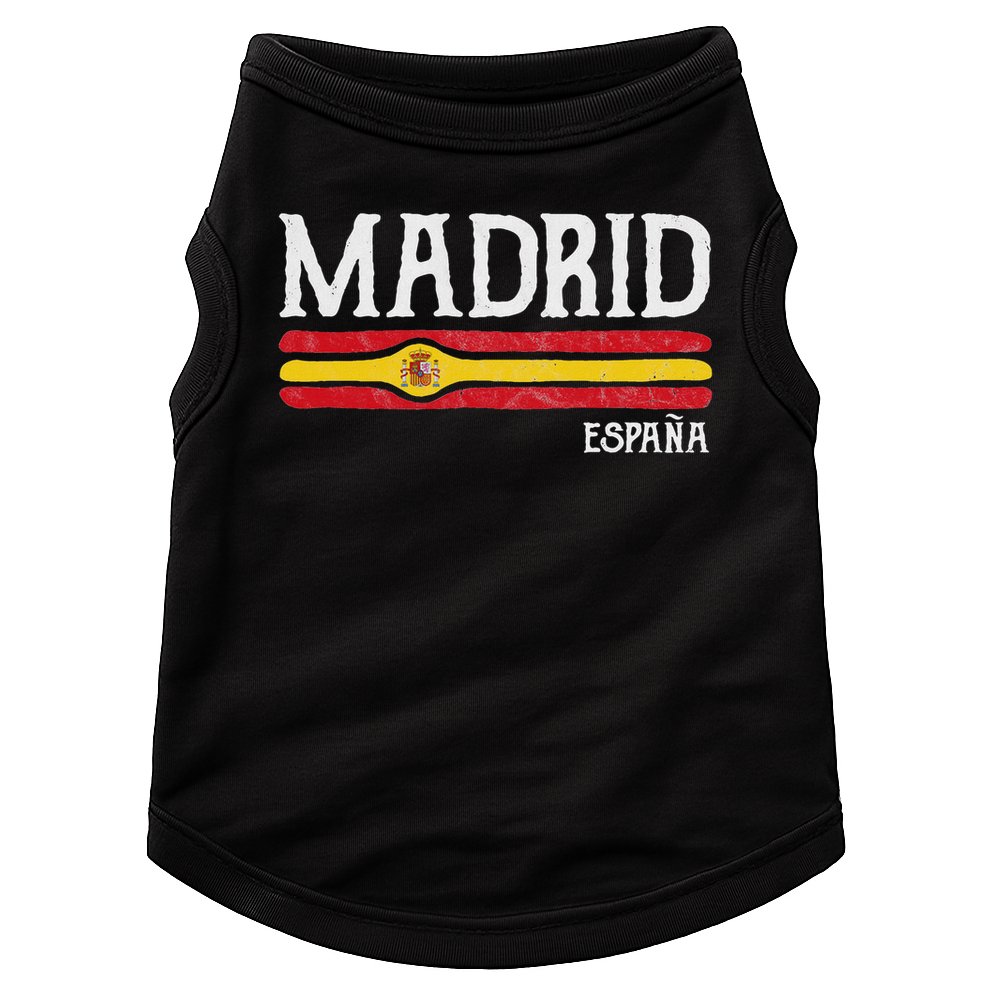 Vintage Madrid Spain Souvenir Espana Gift Doggie Tank