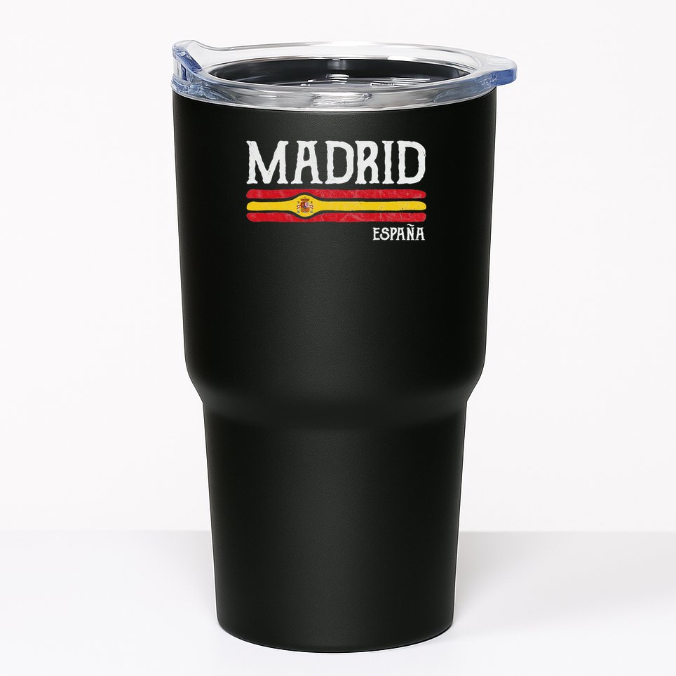 Vintage Madrid Spain Souvenir Espana Gift Tumbler