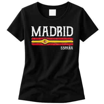 Vintage Madrid Spain Souvenir Espana Gift Womens T-Shirt