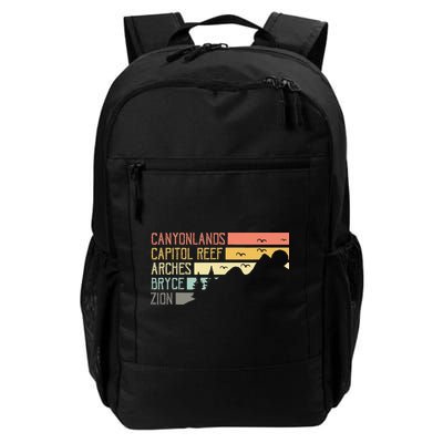 Vintage Moab Souvenir Big 5 Utah Mighty Five National Park Backpack