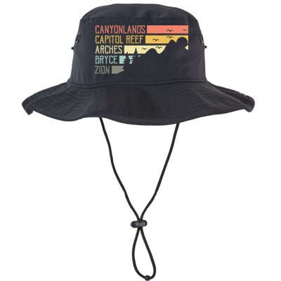 Vintage Moab Souvenir Big 5 Utah Mighty Five National Park Bucket Hat