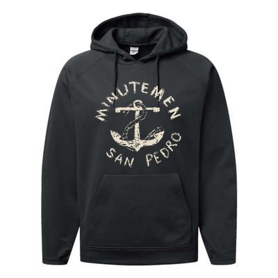 Vintage Minutemens San Pedro California In 1980 American Performance Fleece Hoodie