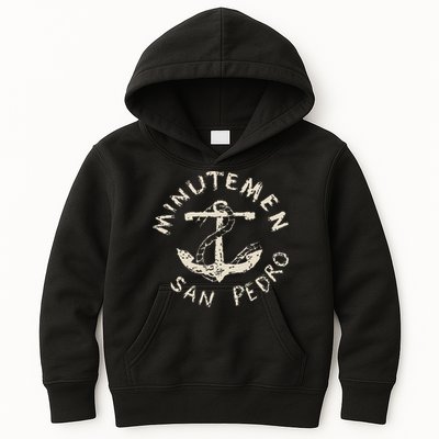 Vintage Minutemens San Pedro California In 1980 American Kids Hoodie
