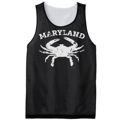 Vintage Maryland State Blue Crab Mesh Reversible Basketball Jersey Tank