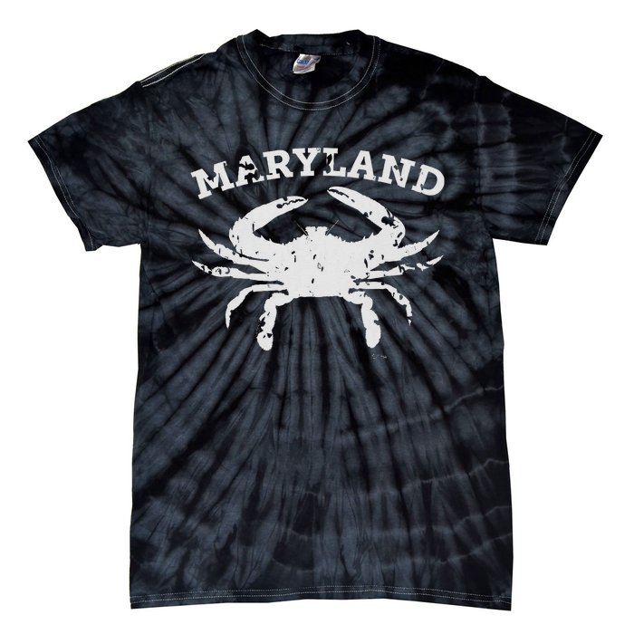 Vintage Maryland State Blue Crab Tie-Dye T-Shirt