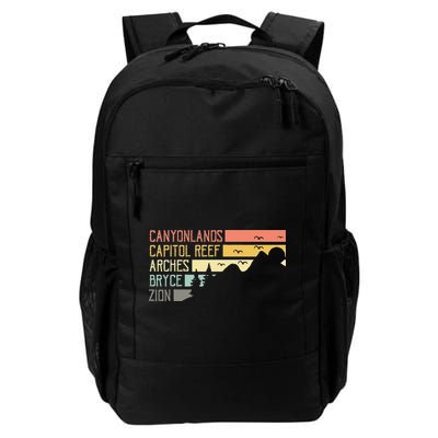 Vintage Moab Souvenir Big 5 Utah Mighty Five National Park Backpack