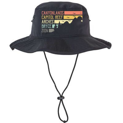 Vintage Moab Souvenir Big 5 Utah Mighty Five National Park Bucket Hat