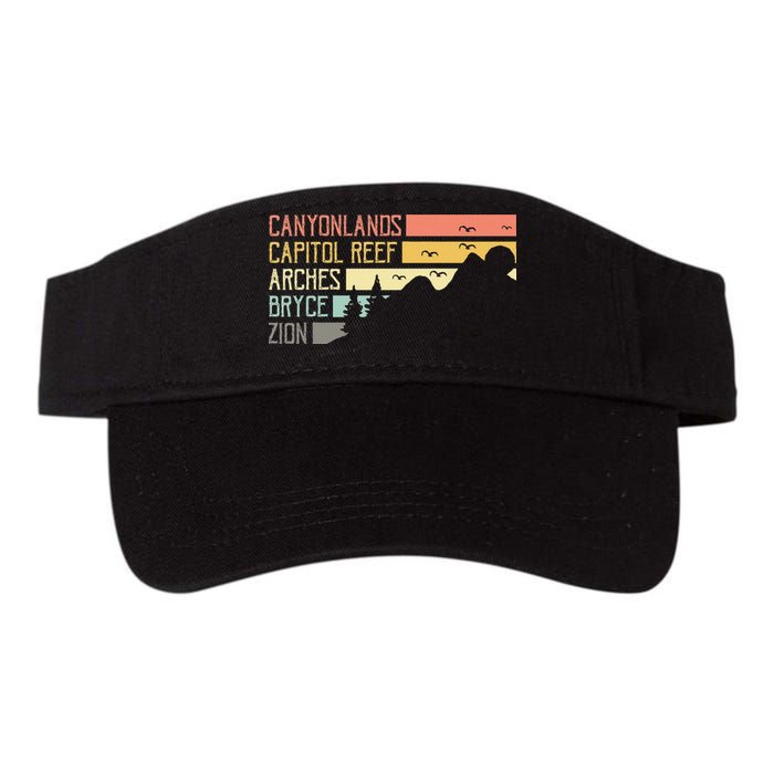 Vintage Moab Souvenir Big 5 Utah Mighty Five National Park Visor