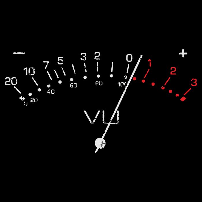 VU Meter Sound Engineer Hi Fi Analog Tee Stripe Pom Pom Beanie