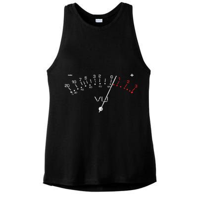 VU Meter Sound Engineer Hi Fi Analog Tee Ladies PosiCharge Tri-Blend Wicking Tank