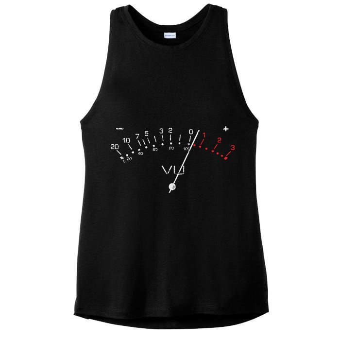 VU Meter Sound Engineer Hi Fi Analog Tee Ladies PosiCharge Tri-Blend Wicking Tank