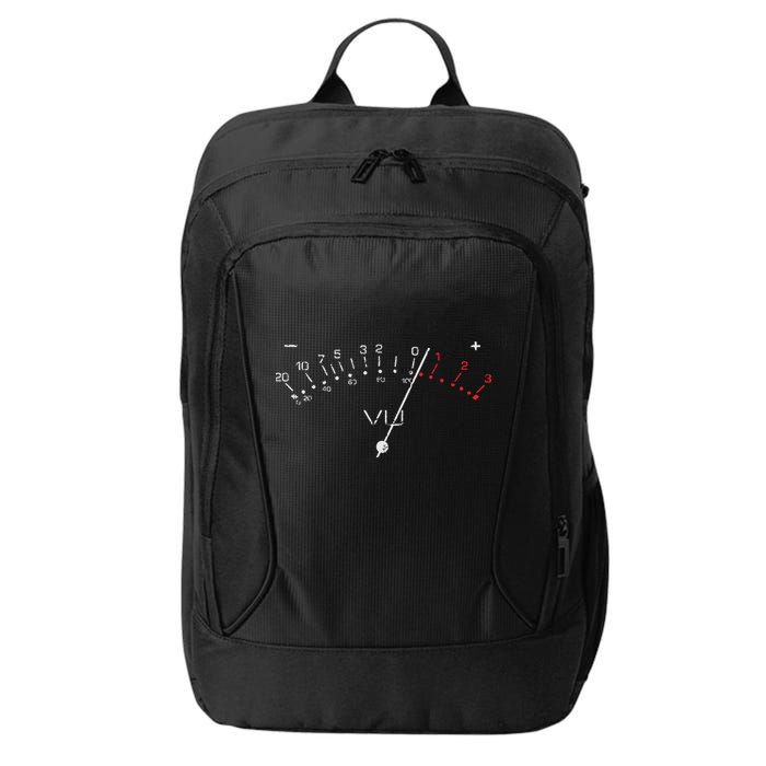 VU Meter Sound Engineer Hi Fi Analog Tee City Backpack