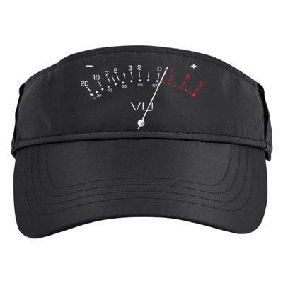 VU Meter Sound Engineer Hi Fi Analog Tee Adult Drive Performance Visor
