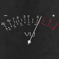 VU Meter Sound Engineer Hi Fi Analog Tee Adult Drive Performance Visor