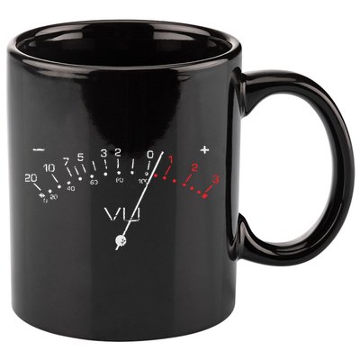 VU Meter Sound Engineer Hi Fi Analog Tee 11oz C Handle Ceramic Mug