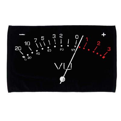 VU Meter Sound Engineer Hi Fi Analog Tee Microfiber Hand Towel