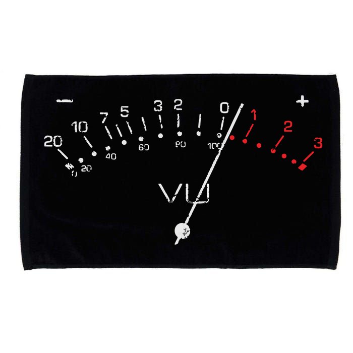 VU Meter Sound Engineer Hi Fi Analog Tee Microfiber Hand Towel