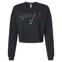 VU Meter Sound Engineer Hi Fi Analog Tee Cropped Pullover Crew